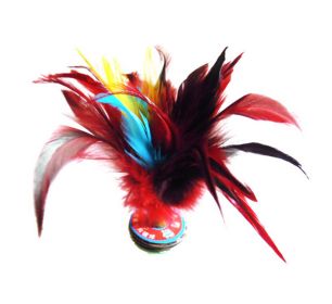 5 Pcs Professional Colored Kick Shuttlecock Chinese Jianzi Sport