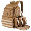 VOTAGOO Tactical Range Backpack for Handguns and Ammo, Gun Cases Bag with 3 Pistol Carrying Cases for Hunting Shooting