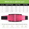 Women's waist trainer Neoprene sauna sweat training belt waist shaping belt (pink) S size