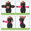 Women's waist trainer Neoprene sauna sweat training belt waist shaping belt (pink) S size