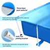 Metal Frame Rectangular Swimming Pool Portable Above Ground Easy Set Pool Family