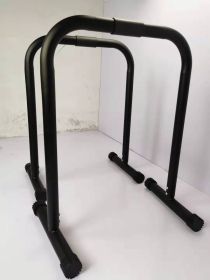 Gym Movable Single Parallel Bars (Color: BLACK)