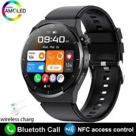 Fashion HD Large Round Screen Heart Rate GT3 Pro Multi-function Sport Smart Watch (Color: BLACK)