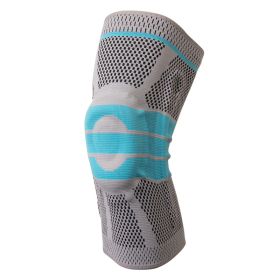 Silicone Running Basketball Knee Pads (Option: S-Sky Blue)