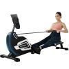 Magnetic Rowing Machine Folding Rower with 14 Level Resistance Adjustable; LCD Monitor and Tablet Holder for Foldable Rower Home Gym Cardio Workout