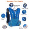 Sport Hydration Vest Running Backpack with 15oz 50oz Water Bladder Adjustable Strap Storage Bag for Trail Running Marathon Race Hiking